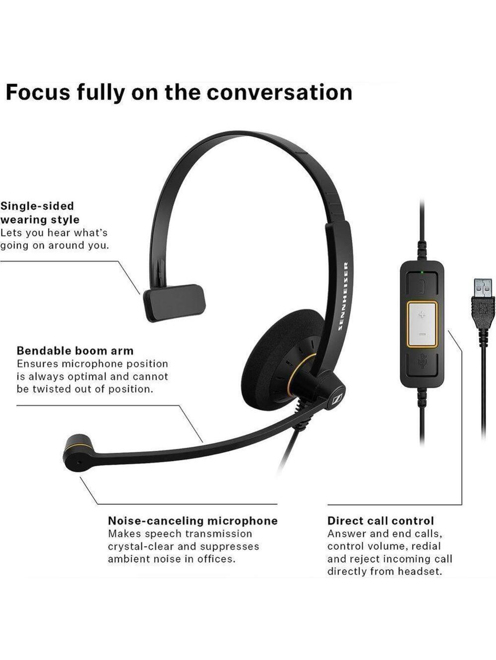 Sennheiser SC 30 USB ML(504546) - Single-Sided Business Headset
